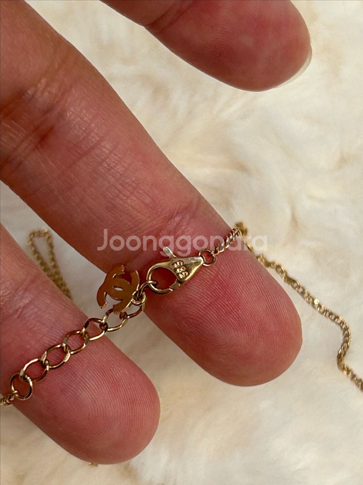 14k 샤넬 로즈골드 목걸이--4