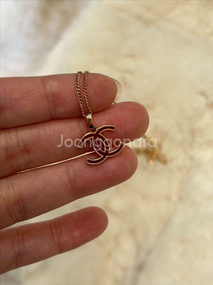 14k 샤넬 로즈골드 목걸이--6