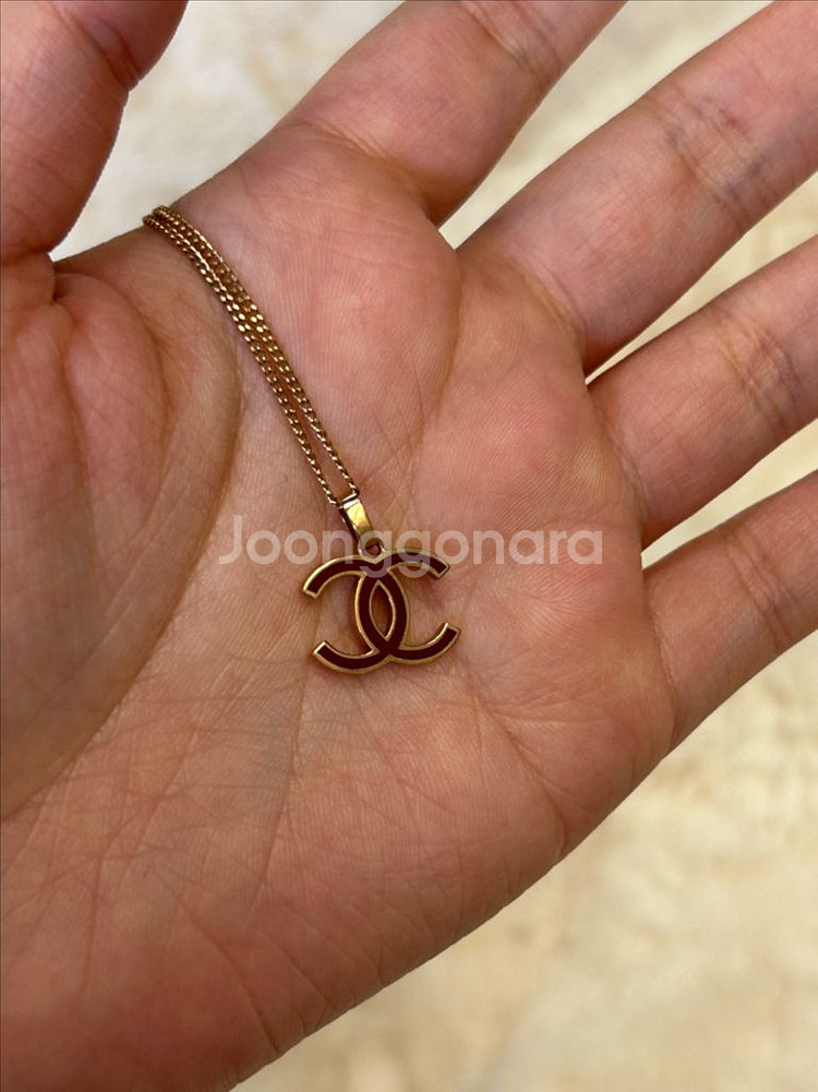 14k 샤넬 로즈골드 목걸이--5