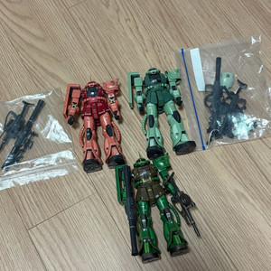 건담 rg 자쿠 조립품 일괄 판매 리얼타입 샤아 사병