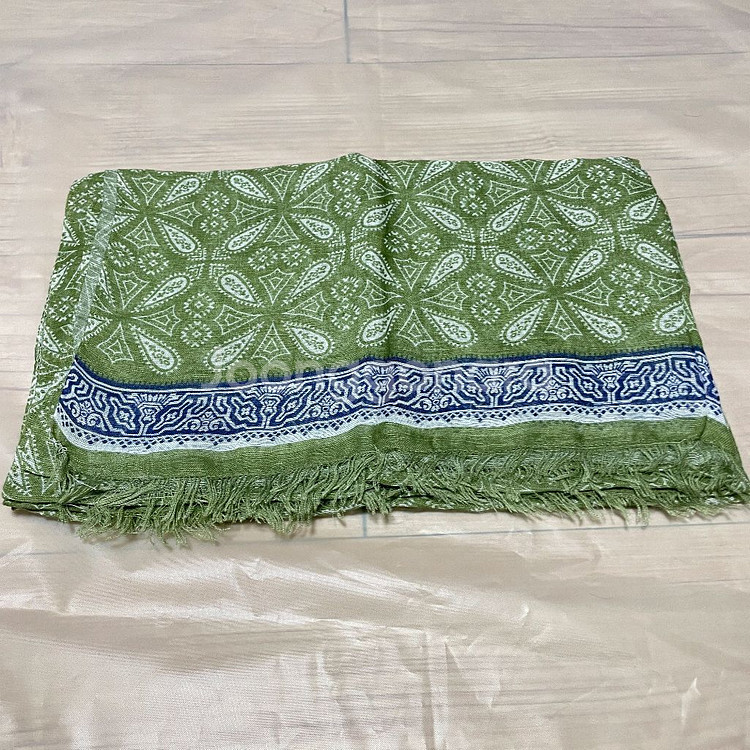 드레익스 모달 실크 포레스트 그린 스카프--1