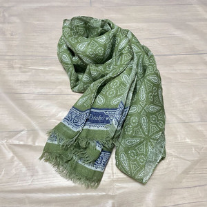 드레익스 모달 실크 포레스트 그린 스카프