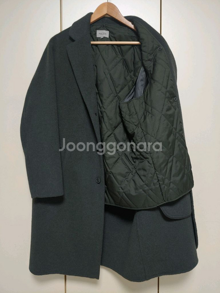 남성 시리즈 2022 패딩내피 캐시미어 코트 2회착--7