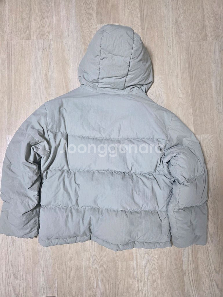 던스트 후디드 구스 다운 자켓, 베이지M, 던스트 패딩--7