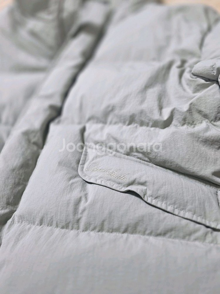 던스트 후디드 구스 다운 자켓, 베이지M, 던스트 패딩--8