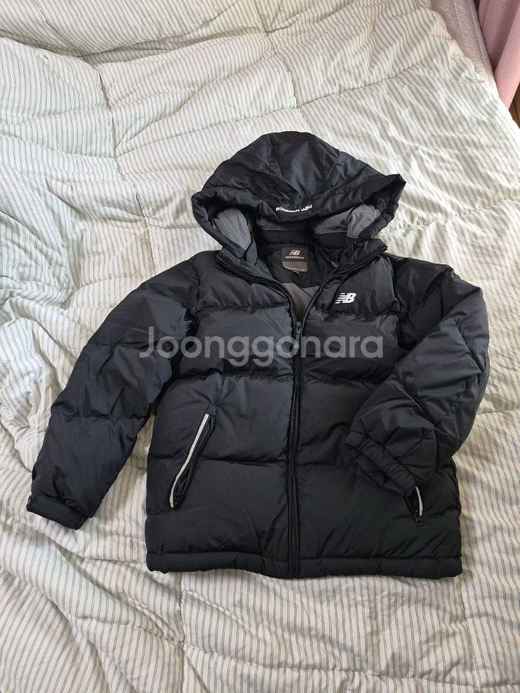 뉴발란스키즈 오리털패딩 블랙 145 (무배)--0