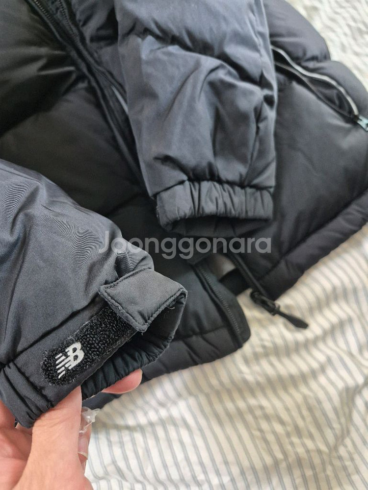 뉴발란스키즈 오리털패딩 블랙 145 (무배)--3