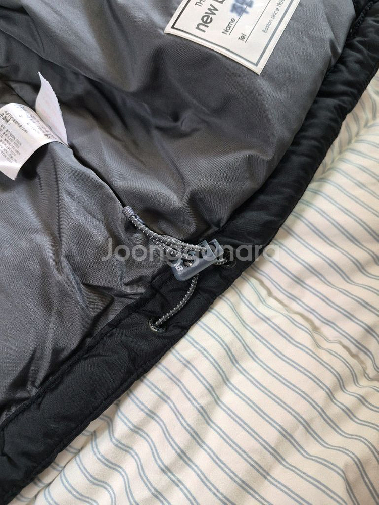 뉴발란스키즈 오리털패딩 블랙 145 (무배)--4