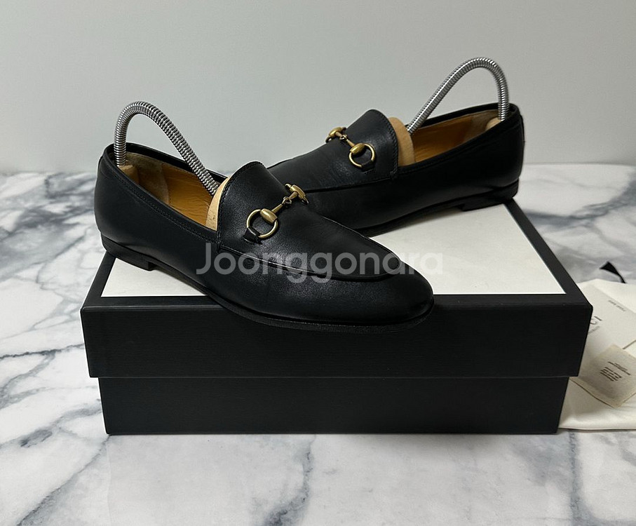 [36.5] 구찌 홀스빗 로퍼 구두 블랙--1