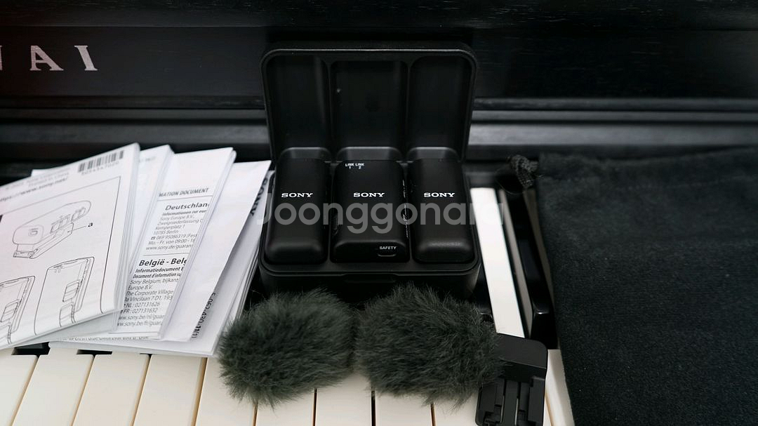 소니 ECM-W3 무선 마이크 세트--0