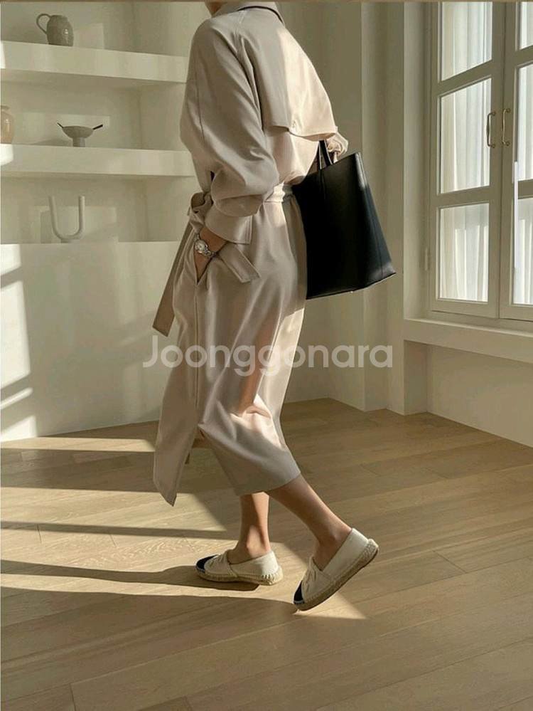 새상품) 드랑 자체제작 투웨이 트렌치코트&원피스--1