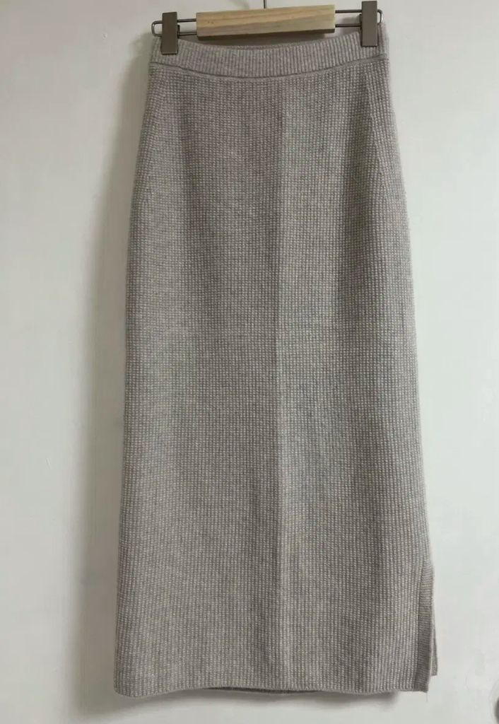 우드세이지 니트 스커트 S--3