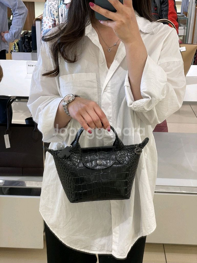 롱샴 르플리아쥬 퀴르 미니백 크로스백--8