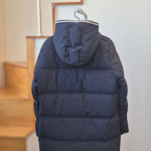 아디다스 네이비 패딩 점퍼 (스티치포인트)