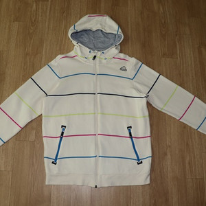 (105) 1330. 아디다스/아이보리블루 기모후드집업