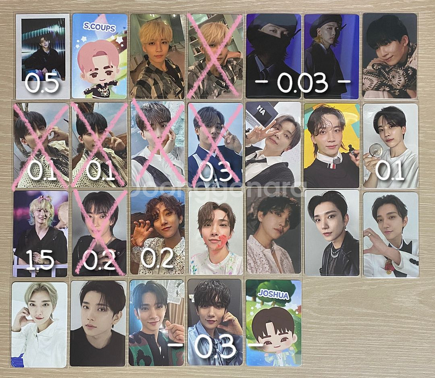 세븐틴 SVT 포카 대량 일괄 양도 판매--0