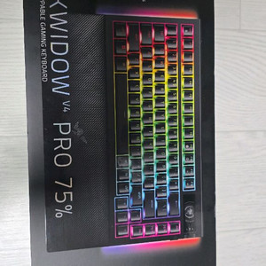 레이저 블랙위도우 v4 pro 75% 새상품 팝니다