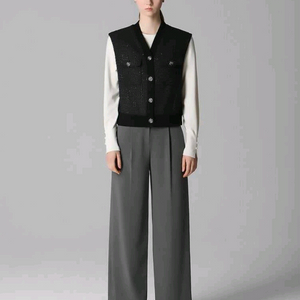 리스트 트위드 베스트 55사이즈