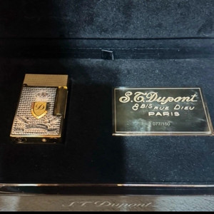 S.T.듀퐁 라이터 순금(24k) 순은 장식 -한정판