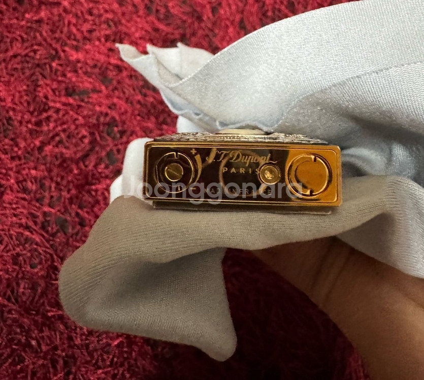 S.T.듀퐁 라이터 순금(24k) 순은 장식 -한정판--3