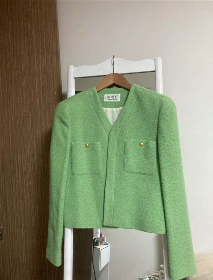 얼바닉30 루체 트위드 자켓 모네 리본빛 파르벵 이미지