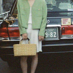 얼바닉30 루체 트위드 자켓 모네 리본빛 파르벵