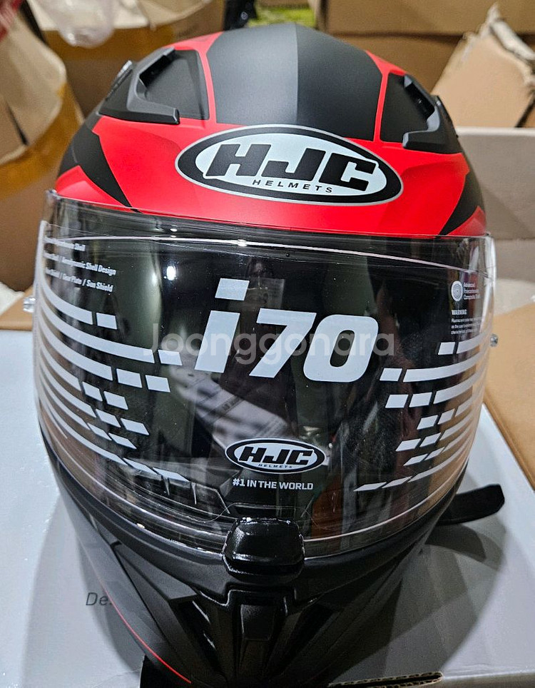 HJC i70 풀페이스 헬멧 블랙/레드L--0