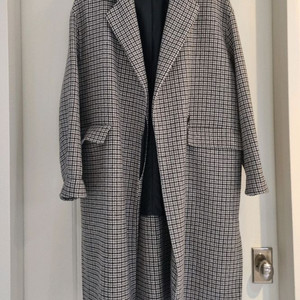 듀엘(DUEL)핸드메이드 체크 코트