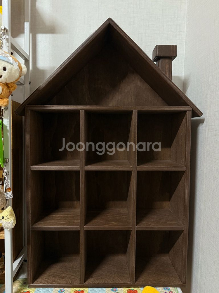 집모양 장식장 원목 집모양 장식장 원목 선반--0