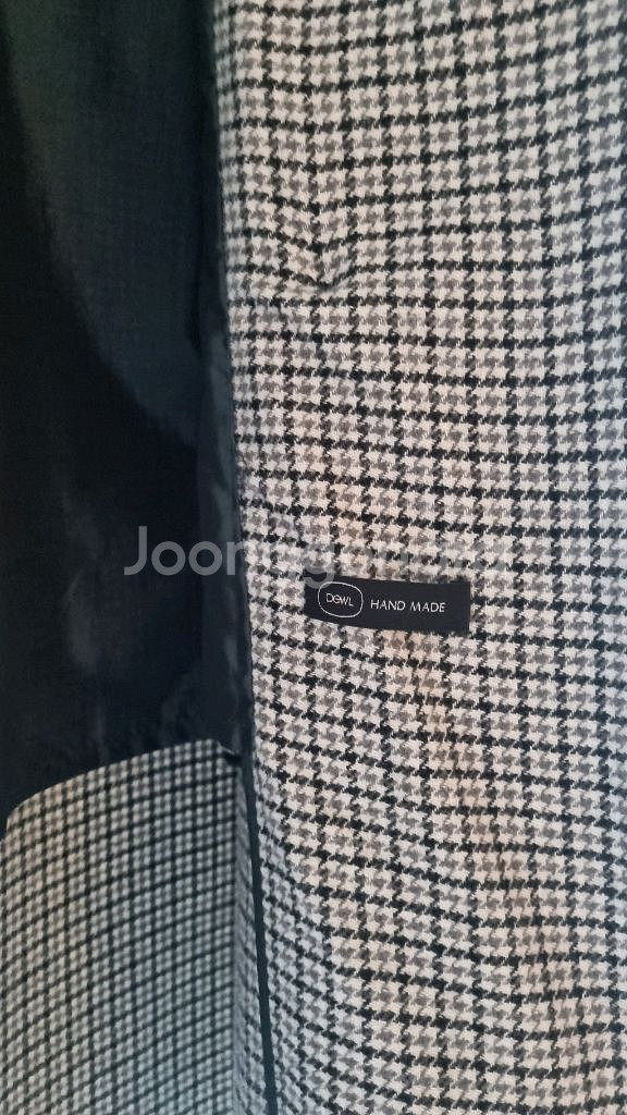 듀엘(DUEL)핸드메이드 체크 코트--8