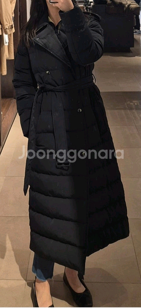 최신상 새제품 버버리 롱패딩 블랙xs--7