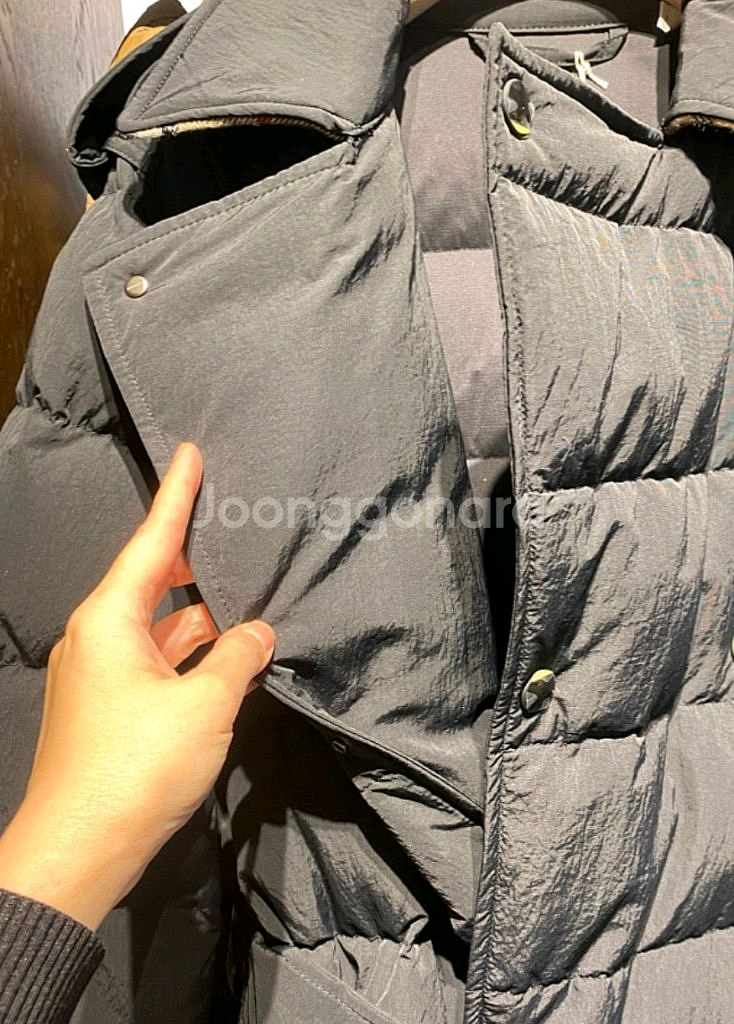 최신상 새제품 버버리 롱패딩 블랙xs--9