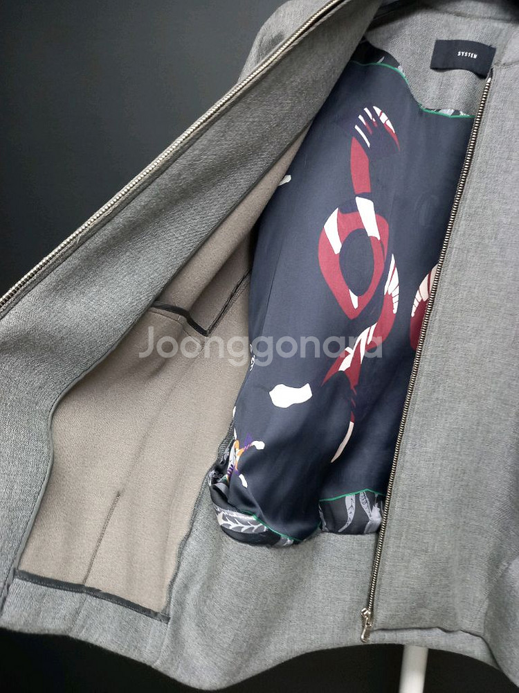 시스템 춘추 겨울간절기 집업 루즈박시핏 점퍼 44.55--6