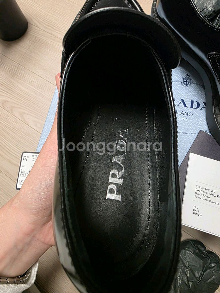 프라다 브러시드 로퍼 36.5(235)--5