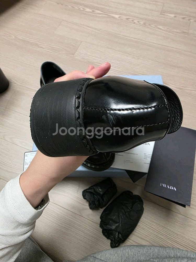 프라다 브러시드 로퍼 36.5(235)--4