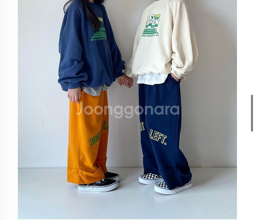 라미지니(RAMIJINI) 트레이닝팬츠 새제품 오렌지색--1