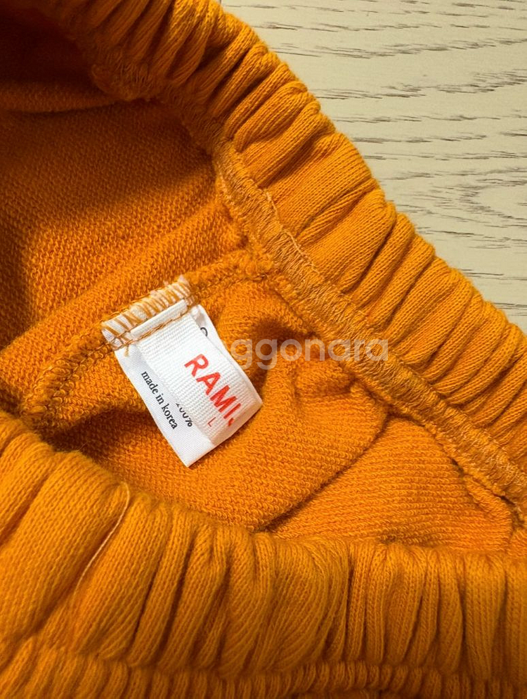 라미지니(RAMIJINI) 트레이닝팬츠 새제품 오렌지색--3