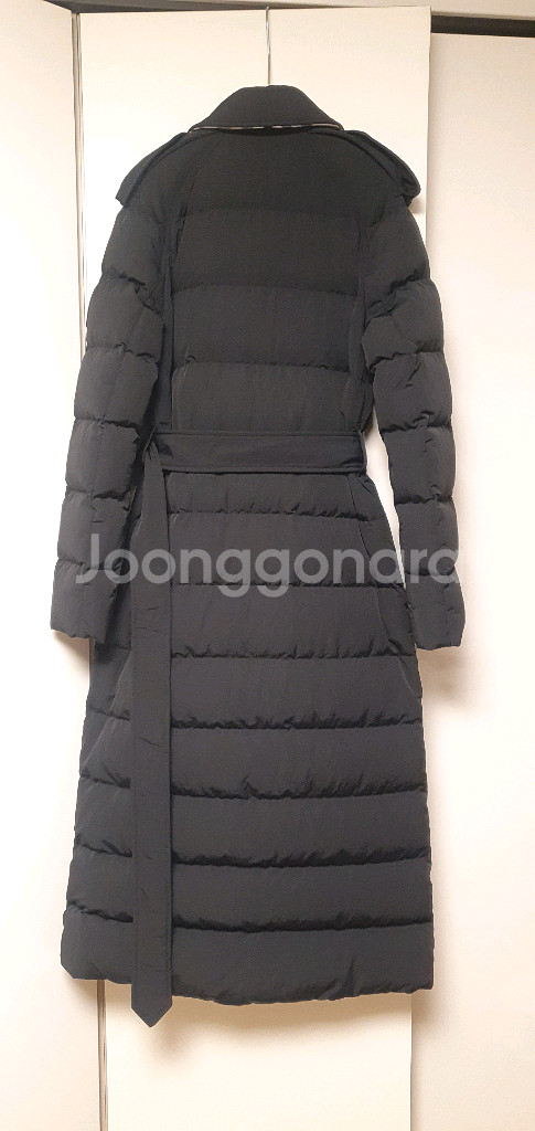 최신상 새제품 버버리 롱패딩 블랙xs--13