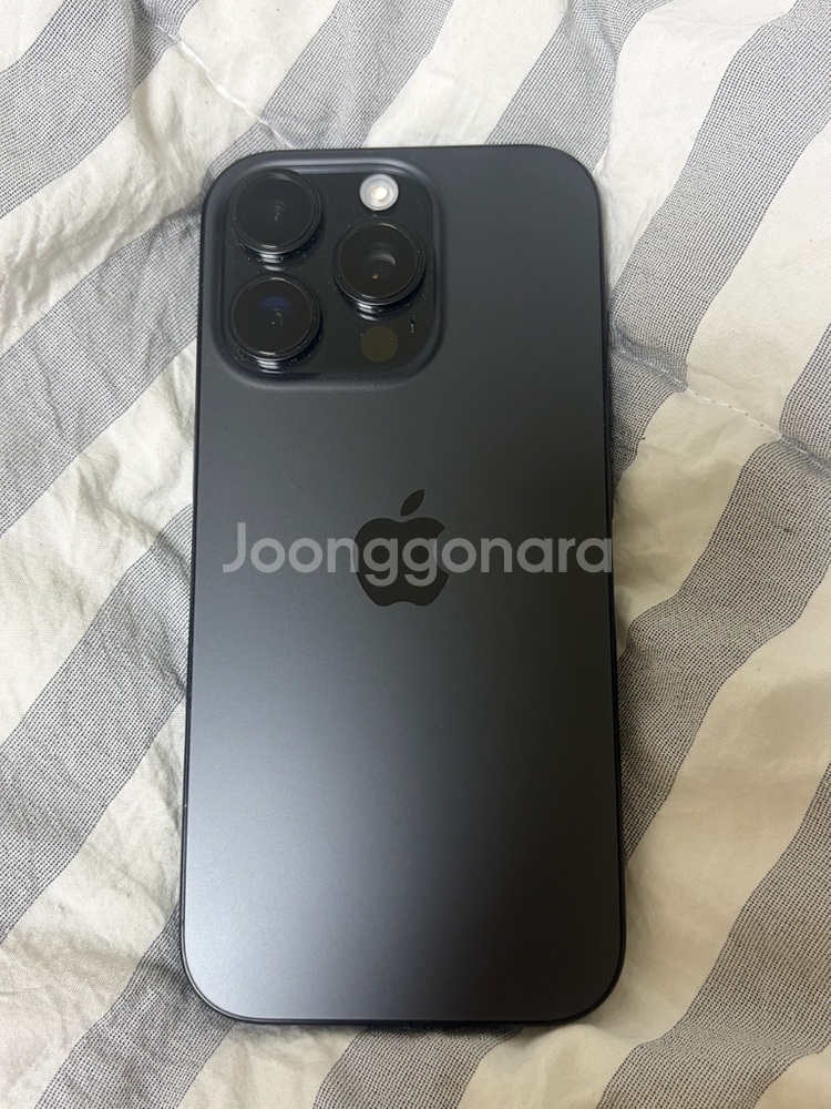 아이폰 16 프로 256GB 블랙 풀박스 배터리 96%--0