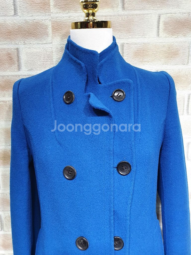 시스템 정품 새것수준 울 앙고라 핸드메이드 코트~55--5