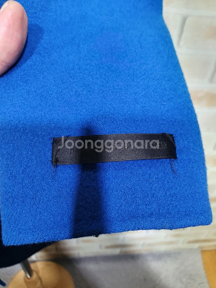 시스템 정품 새것수준 울 앙고라 핸드메이드 코트~55--7