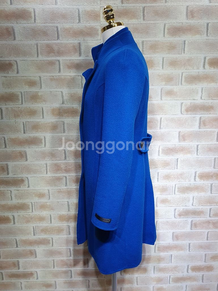 시스템 정품 새것수준 울 앙고라 핸드메이드 코트~55--8