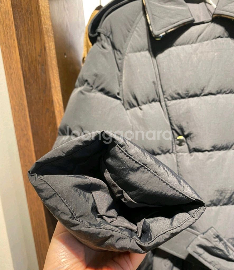 최신상 새제품 버버리 롱패딩 블랙xs--12