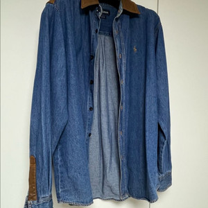 폴로 랄프로렌 덧뎀 디테일 데님 셔츠 L (105)