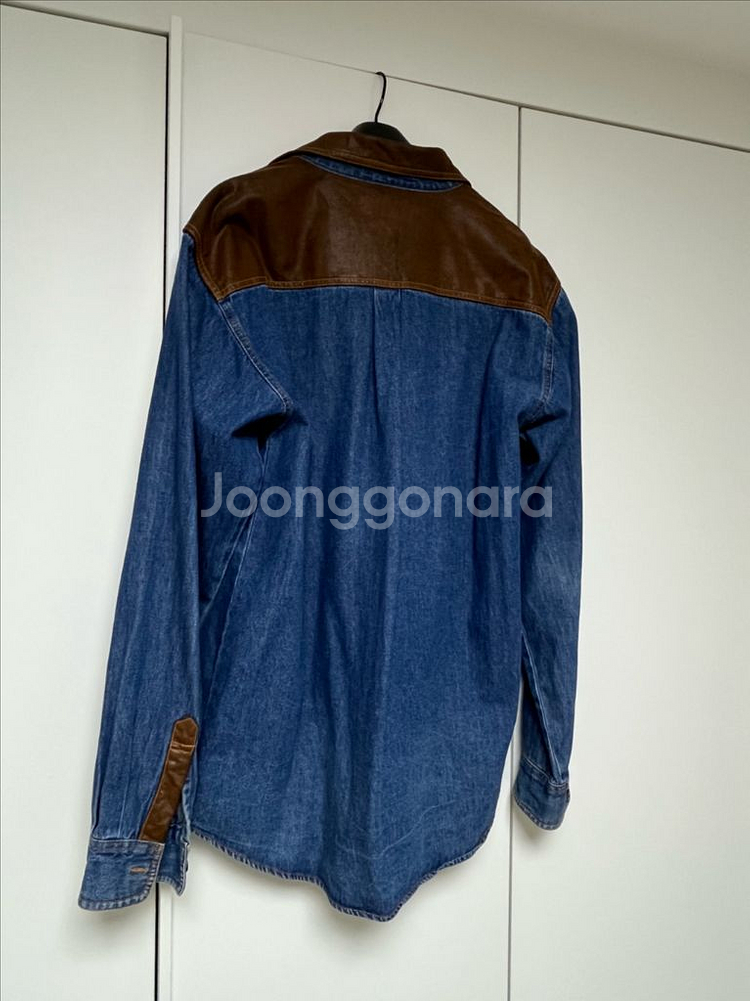 폴로 랄프로렌 덧뎀 디테일 데님 셔츠 L (105)--1