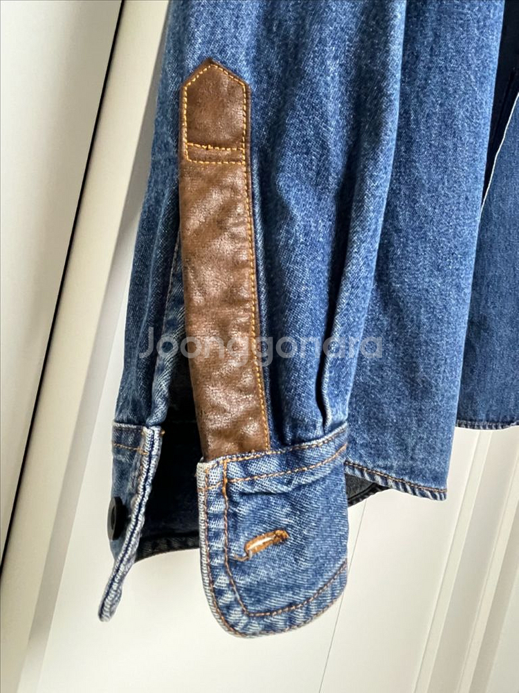 폴로 랄프로렌 덧뎀 디테일 데님 셔츠 L (105)--5