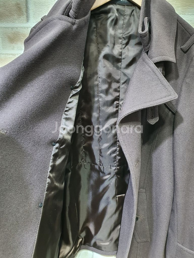 우영미 디자이너 정품 더블 울 코트 46(90)--3