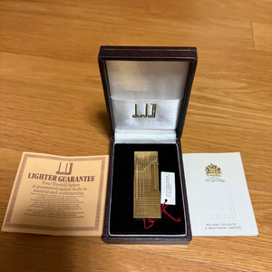 던힐 라이터 롤라가스 금도금(18K) 민트급 풀세트