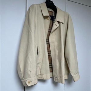 버버리 잔체크 블루종 xl (105)