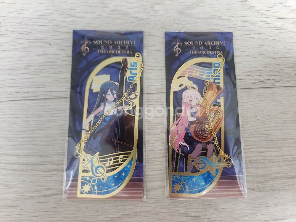 블루아카이브 오케스트라 아리스,호시노 메탈 책갈피--0
